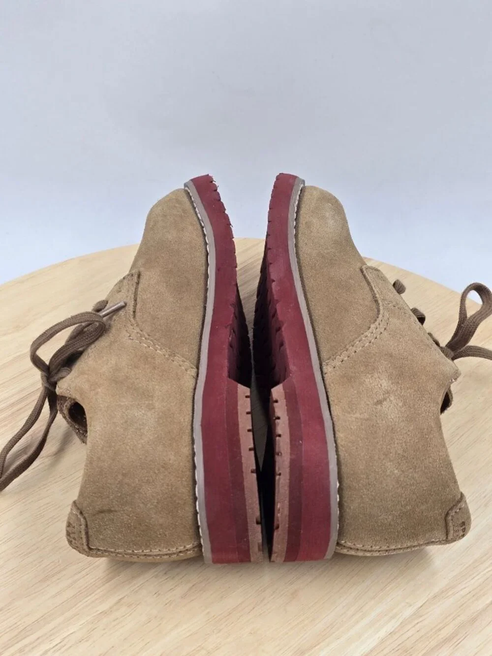 Sperry Top Sider Tevin Toddler Boys US Size 10W Brown Suede Oxford Shoes Leather